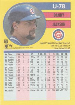 Danny Jackson  baseball card collectible - Main Image 2