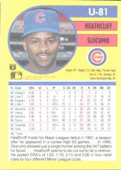 Heathcliff Slocumb  baseball card collectible - Main Image 2