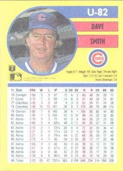 Dave Smith  baseball card collectible - Main Image 2