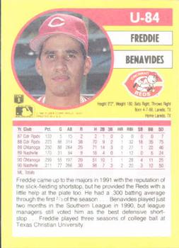 Freddie Benavides  baseball card collectible - Main Image 2