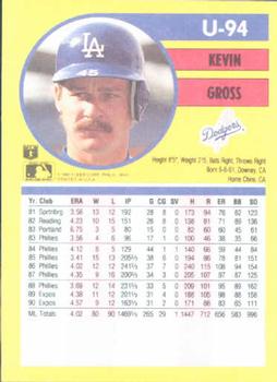 Kevin Gross  baseball card collectible - Main Image 2