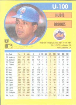 Hubie Brooks  baseball card collectible - Main Image 2