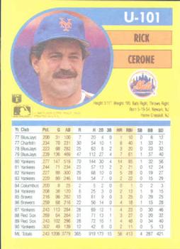 Rick Cerone  baseball card collectible - Main Image 2