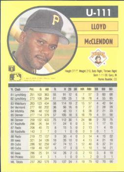 Lloyd McClendon  baseball card collectible - Main Image 2