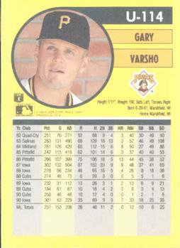 Gary Varsho  baseball card collectible - Main Image 2