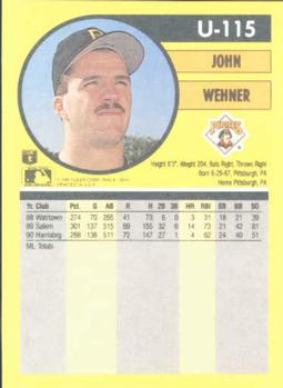 John Wehner  baseball card collectible - Main Image 2