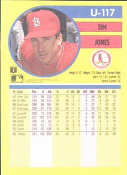 Tim Jones  baseball card collectible - Main Image 2