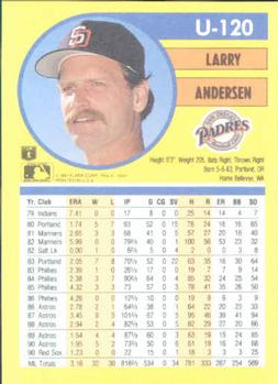 Larry Andersen  baseball card collectible - Main Image 2
