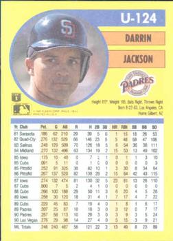 Darrin Jackson  baseball card collectible - Main Image 2