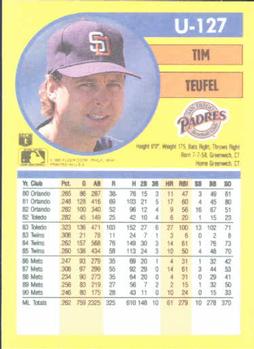 Tim Teufel  baseball card collectible - Main Image 2