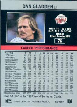 Dan Gladden  baseball card collectible - Main Image 2