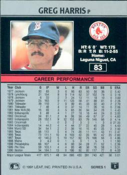 Greg Harris  baseball card collectible - Main Image 2