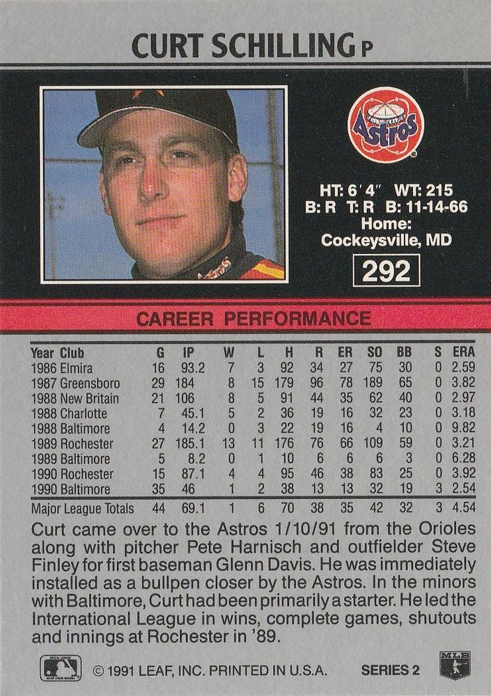 Curt Schilling  baseball card collectible - Main Image 2