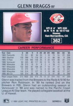 Glenn Braggs  baseball card collectible - Main Image 2