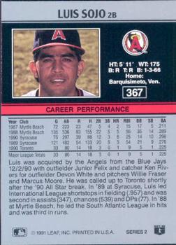 Luis Sojo  baseball card collectible - Main Image 2