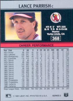 Lance Parrish  baseball card collectible - Main Image 2