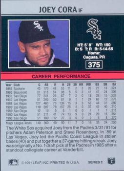 Joey Cora  baseball card collectible - Main Image 2
