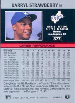 Darryl Strawberry  baseball card collectible - Main Image 2