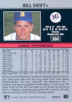 Bill Swift  baseball card collectible - Main Image 2