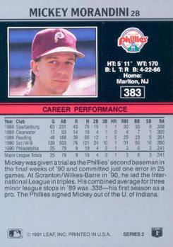 Mickey Morandini  baseball card collectible - Main Image 2
