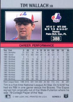 Tim Wallach  baseball card collectible - Main Image 2