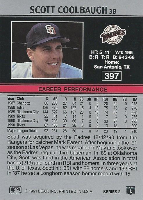 Scott Coolbaugh  baseball card collectible - Main Image 2