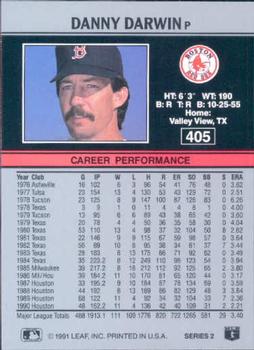 Danny Darwin  baseball card collectible - Main Image 2