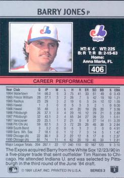 Barry Jones  baseball card collectible - Main Image 2