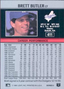 Brett Butler  baseball card collectible - Main Image 2