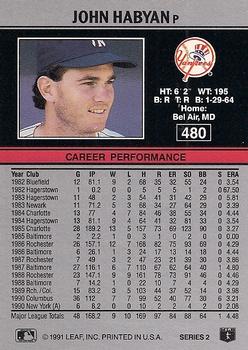 John Habyan  baseball card collectible - Main Image 2