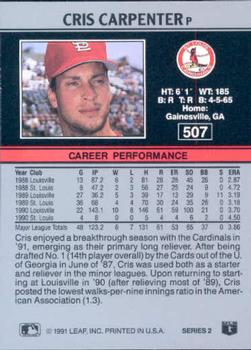 Cris Carpenter  baseball card collectible - Main Image 2