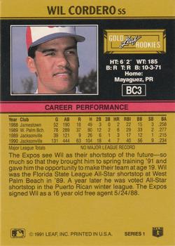 Wil Cordero  baseball card collectible - Main Image 2