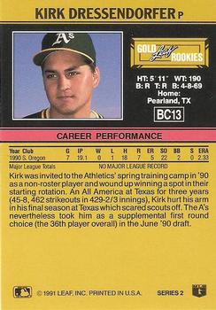 Kirk Dressendorfer  baseball card collectible - Main Image 2