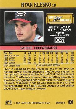 Ryan Klesko  baseball card collectible - Main Image 2