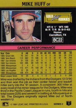 Mike Huff  baseball card collectible - Main Image 2