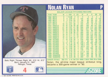 Nolan Ryan  baseball card collectible - Main Image 2