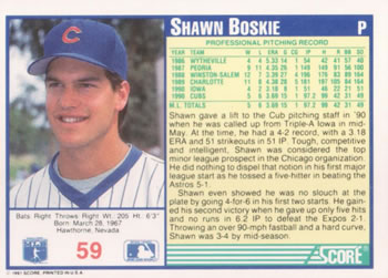 Shawn Boskie  baseball card collectible - Main Image 2