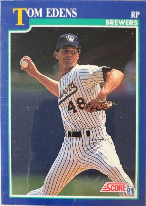 Tom Edens  baseball card collectible - Main Image 3