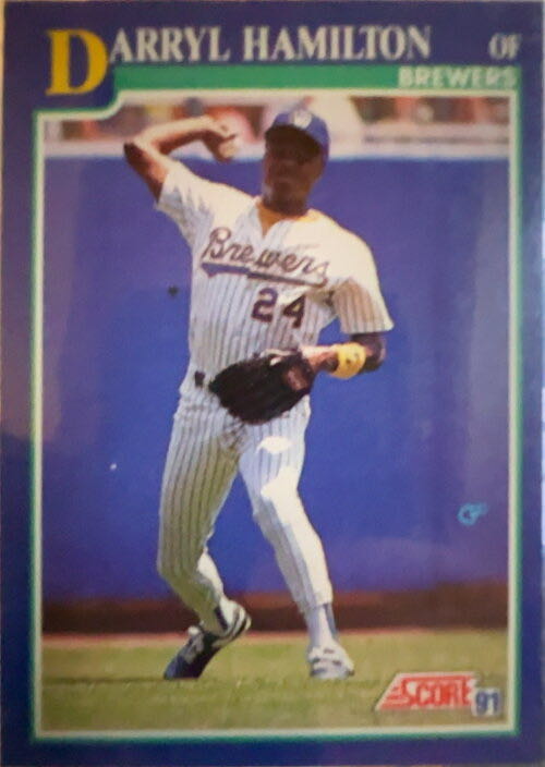 Darryl Hamilton  baseball card collectible - Main Image 3