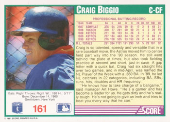 Craig Biggio  baseball card collectible - Main Image 2
