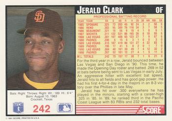 Jerald Clark  baseball card collectible - Main Image 2