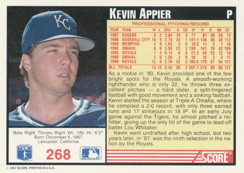 Kevin Appier  baseball card collectible - Main Image 2