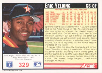 Eric Yelding  baseball card collectible - Main Image 2