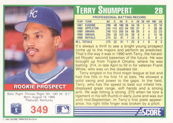 Terry Shumpert  baseball card collectible - Main Image 2