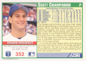 Scott Chiamparino  baseball card collectible - Main Image 2