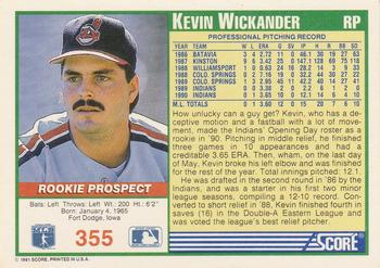 Kevin Wickander  baseball card collectible - Main Image 2