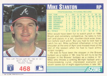 Mike Stanton  baseball card collectible - Main Image 2
