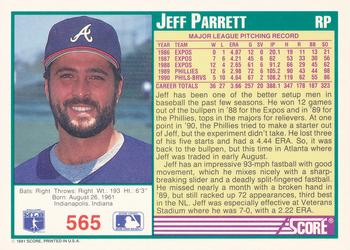 Jeff Parrett  baseball card collectible - Main Image 2