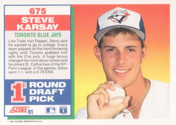 Steve Karsay  baseball card collectible - Main Image 2