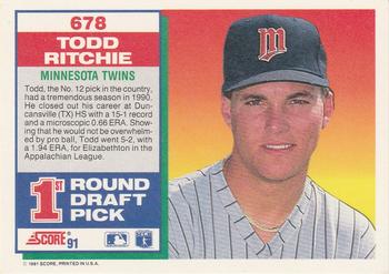Todd Ritchie  baseball card collectible - Main Image 2